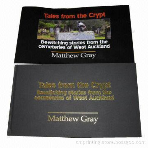 Hardcover Book Printing with Jacket, 3mm Boards, Gold Blocking on Spine and Front
